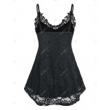 Plus Size&Curve Lined Lace Swing Cami Top