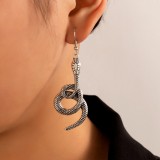 Gothic Snake Dangle Earrings
